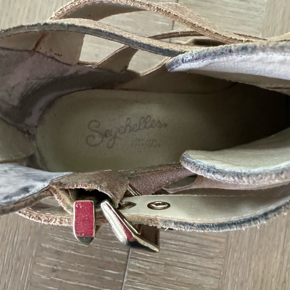 Seychelles Scoundrel Learher Taupe Ankle Booties Sz 7 - Picture 11 of 12